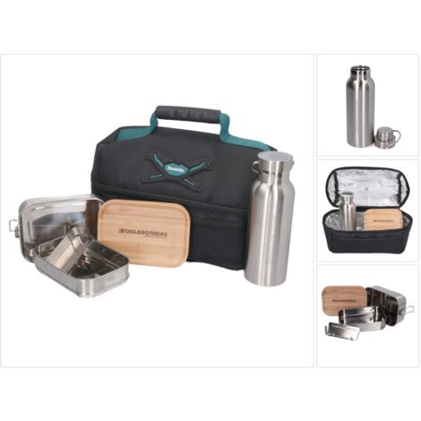 Borsa Pranzo Termica Congelabile MIER, Piccola 23x11.5x13 Cm, Isolata, Senza BPA, Con Manico E Tasca, Per Snack, Scuola, Lavoro, Viaggi, Rosa/grigia