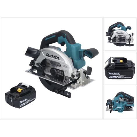 Mini Sega Circolare Senza Spazzole per Makita 18 V, a Batteria agli Ioni di Litio, 2 Lame, 9000 Giri/Min, Ideale per Tagliare Legno (Senza Batteria