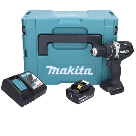 Makita DHP 484 RG1B 18 V 54 Nm trapano avvitatore a percussione a batteria  Brushless nero