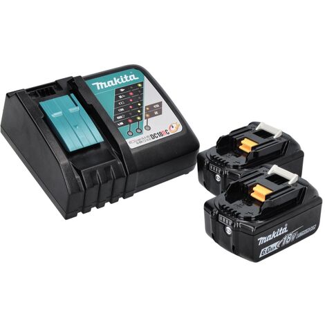 Avvitatore A Percussione Makita 18V - 450 Nm Con 2 Batterie 5500 MAh - Senza Spazzole