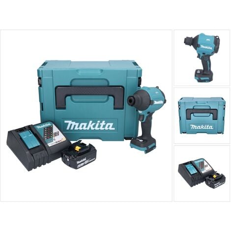 Makita DAS180RG1J 18V soffiatore a batteria senza spazzole + 1x batteria  6.0Ah + caricatore +