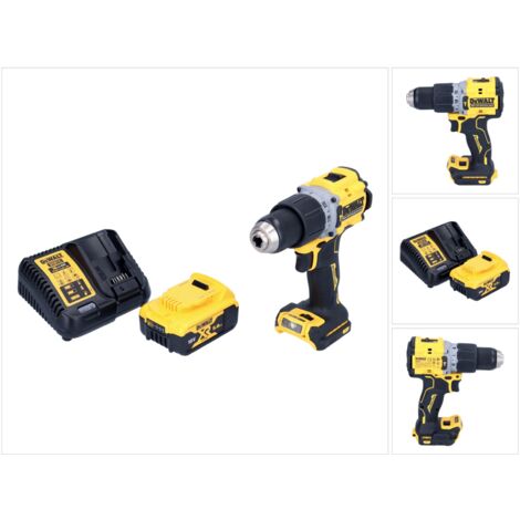 Trapano a percussione a batteria DeWalt DCD 805 P1 18 V 90 Nm senza spazzole + 1x batteria ricaricabile 5,0 Ah + caricabatterie