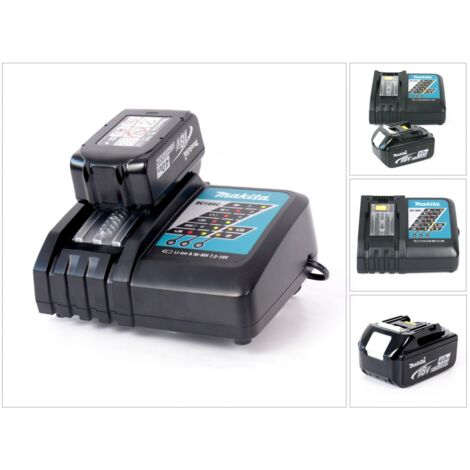 Caricabatterie Makita DC18RC - Per Batterie 18V Litio-ion - Ricarica Rapida 9.0Ah