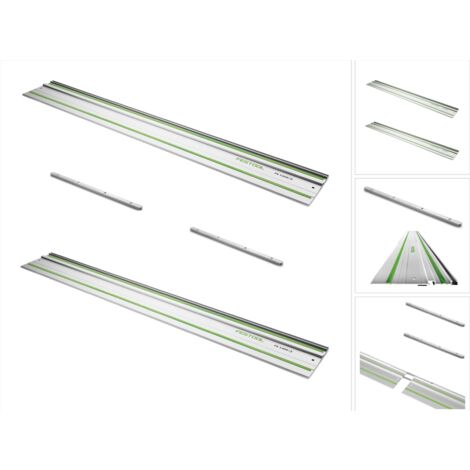 Festool FS 1400/2 Binario di guida 1400 mm - 2 unità ( 2x 491498 ) + 2x Connettori FSV ( 2x 482107 ) (1/5)
