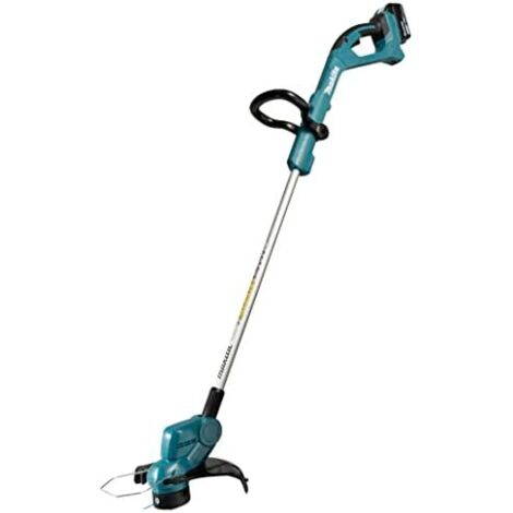 Makita Attrezzature da giardino - Tagliabordi a batteria 18 V, larghezza di taglio 26 cm, 1 batteria LXT da 3,0 Ah, caricabatterie DUR193RF