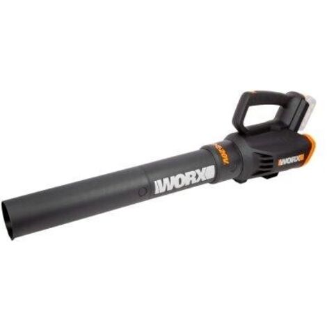 Worx WG547E.9 - Soffiatore a batteria 20 V(solo corpo macchina), molto potente con tecnologia a turbina, doppia velocità