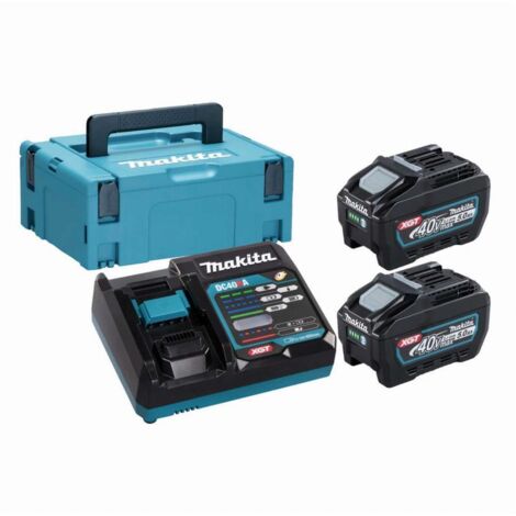 Kit di alimentazione Makita 2x BL 4050 F batteria 40 V max. 5,0 Ah XGT + caricatore DC 40 RA + Makpac ( 191V35-5 ) (1/5)