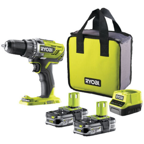 RYOBI R18DD3-215S Avvitatore a batteria 18 V 50 Nm ( 5133003774 ) + 2x batteria 1,5 Ah + caricabatteria + borsa (1/9)