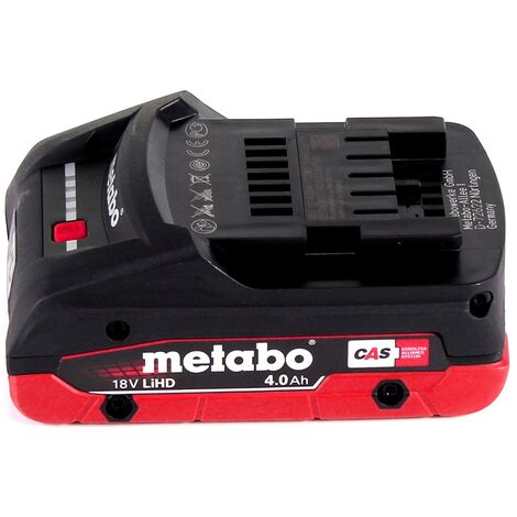 Metabo LiHD Batteria 18V - 4,0 Ah Li-Ion ( 625367000 ) - CAS system