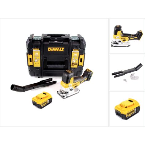 DeWalt DCS 335 NT Seghetto alternativo a batteria 18V in valigetta TSTAK + 1x Batteria 5,0 Ah - senza caricabatterie