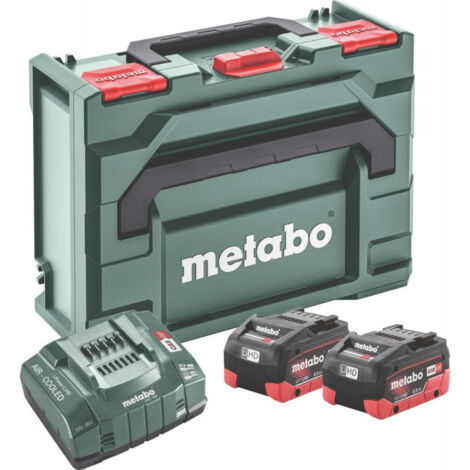 Akku Basis Set 180 V LiHD Metabo2x180V 80 Ah LadegerätASC Ultra metaBOX