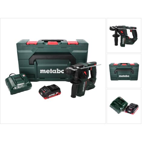 Metabo BH 18 LTX BL 16 Tassellatore a batteria 18 V 1.3 J SDS-plus Brushless + 1x Batteria 4,0 Ah + Caricabatterie + Valigetta MetaBOX (1/5)