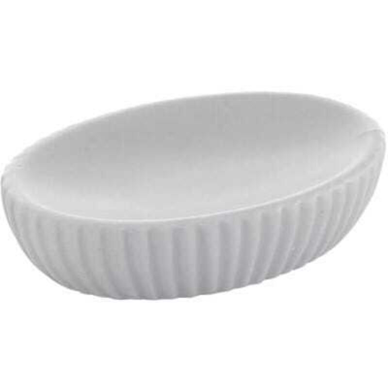 Porte savon en ciment gris foncé