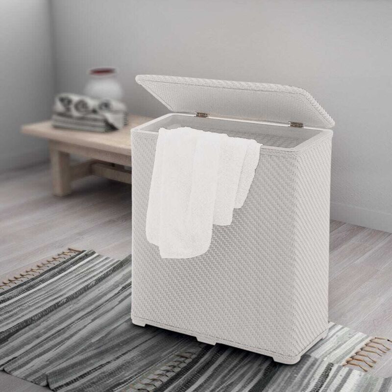 Panier à linge avec couvercle TONTARELLI - Linge de maison
