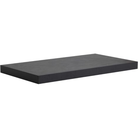 Kiamami Valentina – Piano en bois gris 60 cm pour lavabo d'appui – Panneau aggloméré E1 – Finition gris pierre – Équerres de support non incluses (1/3)
