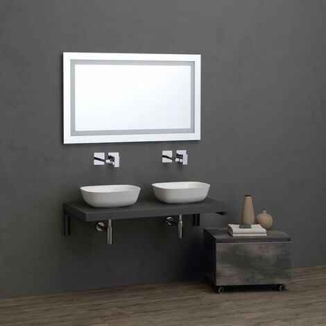 Piano En Bois Antracite Pour Lavabo D'appui 120 Cm  Valentina