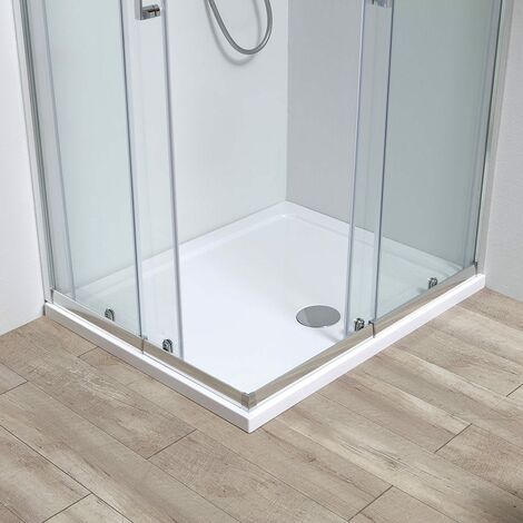 CÔTÉ CABINE DE DOUCHE EN VERRE TEMPÉRÉ 4 MM EXTENSIBLE 90-100 CM, LEO