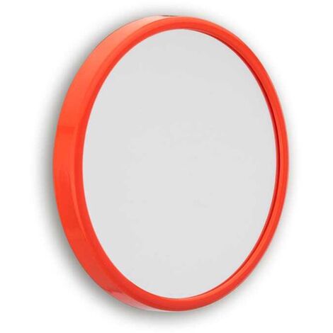 Miroir Grossissant Avec Ventouses Et Corniche Rouge (1/5)