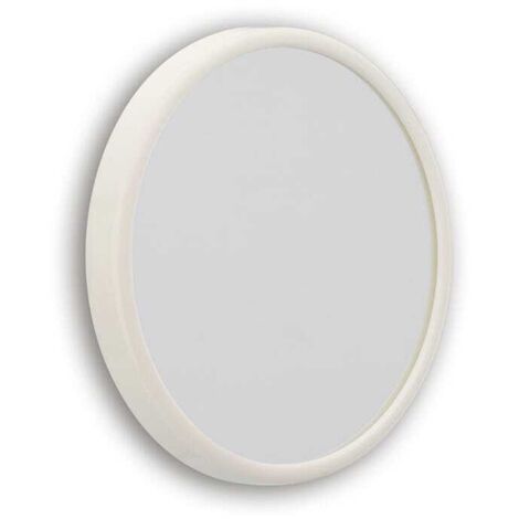 Kiamami Valentina – Miroir grossissant 2X avec ventouses – Diamètre 13 cm – Corniche blanche en ABS pour fixation sur surfaces lisses (1/5)
