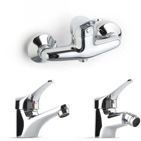 Set Complet De Robinetterie De Salle De Bains Lavabo, Bidet, Externe De Douche Cembra (1/5)
