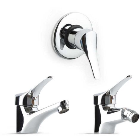 Set De Mitigeurs Pour La Salle De Bains, Lavabo, Bidet Et Encastrement De Douche Cembra (1/5)