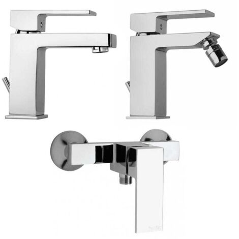 Robinetterie De Bain Carrée Pour Lavabo, Bidet Et Groupe Externe De Douche  Infinity (1/5)