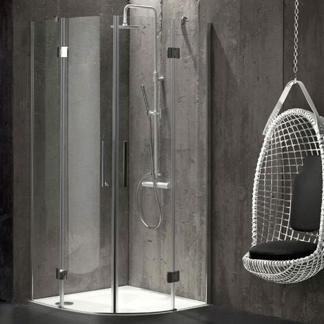 Paroi De Douche Angulaire 90X90 En Verre 6 Mm Sans Structure  London