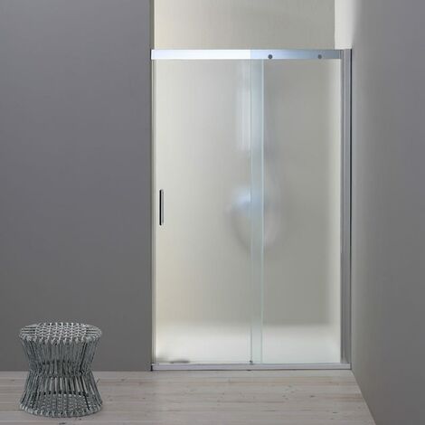 PORTE DE DOUCHE POUR NICHE RÉVERSIBLE DE 130 CM EN VERRE