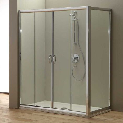 Porte De Douche En Niche 170 Cm Giada Avec Porte Fixe De 80 Cm (1/5)