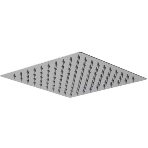 Pomme Haute Carrée Pour Douche 20X20 En Acier Chromé (1/2)