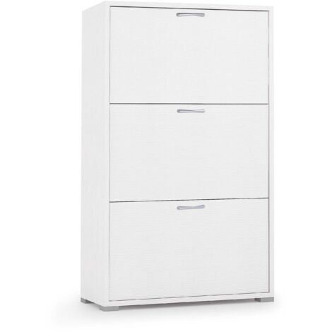 Armoire À Chaussures Singule 3 Abattants Blanche (1/2)
