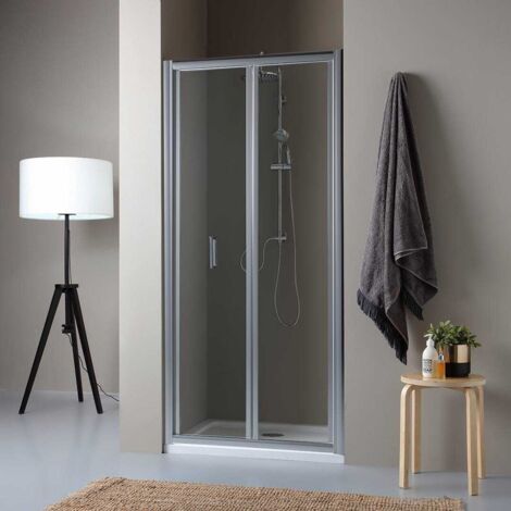 Porte De Niche De Douche Avec Ouverture Pliante 80Cm Soffio (1/5)