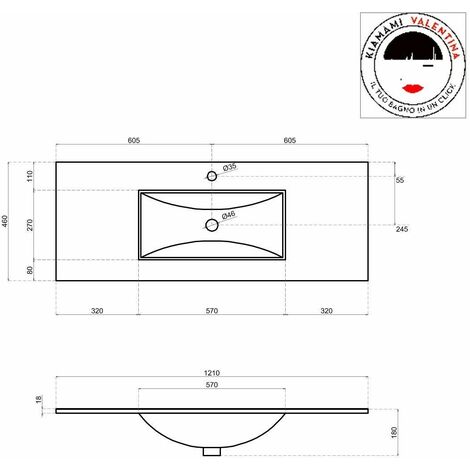 Meuble De Salle De Bain 120 Cm En Chêne Well Suspendu  Sole