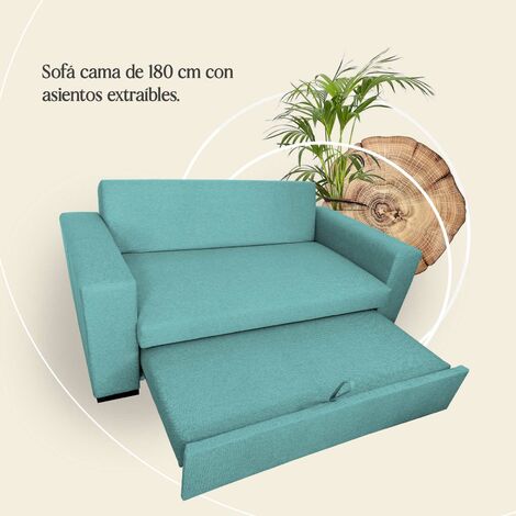 Sofa Cama Cantabria (color: Turquesa) con Ofertas en Carrefour