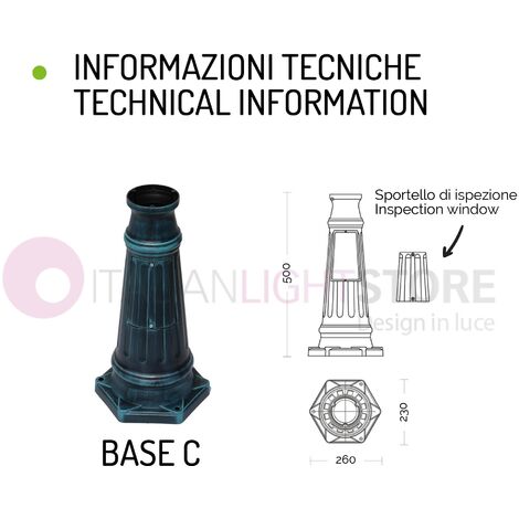 Orione S25 Lampione Luce da Cancello Bianco Globo d25 Esterno Giardino