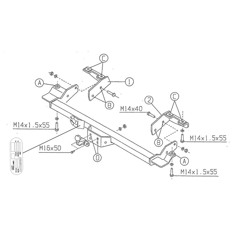 Attelage ATLUX à rotule monobloc pour Fiat DUCATO (2006 - 2021)