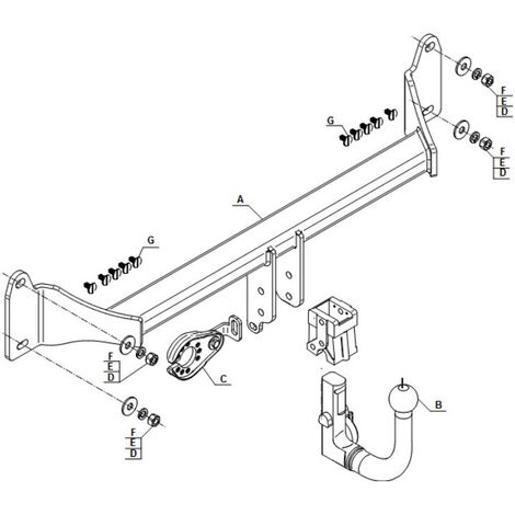 Attelage BMW X2 uniquement M35i et pour porte-vélos (11/17-) RDSOV