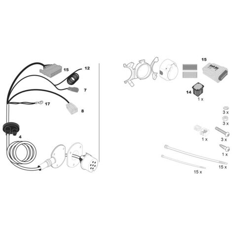 FAISCEAU SPECIFIQUE 7 BROCHES POUR FORD TRANSIT / TOURNEO (06/16-)