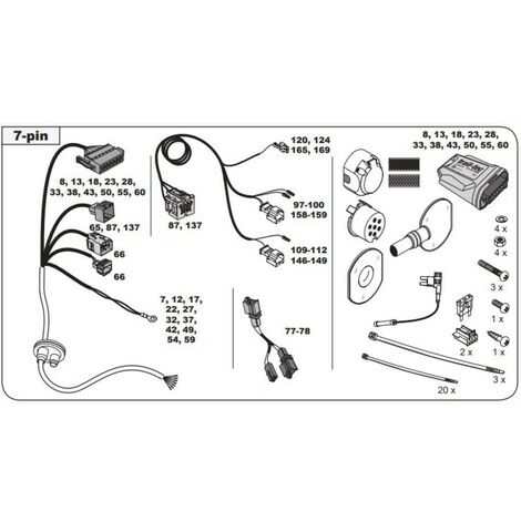FAISCEAU SPECIFIQUE 7 BROCHES POUR AUDI A3 (07/16-)
