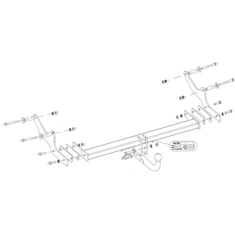 Kit Fixations Bouclier Arrière Renault Laguna III Berline 2007-2015 - 14 Pièces, Référence 601016H