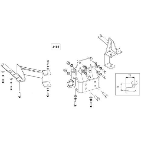 Attelage Toyota Land Cruiser J15 (11/09-) Standard