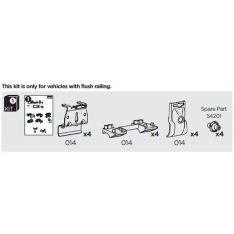 Thule 710601 Thule Kit Flush Railing - Acheter Sur Thule Kit Flush