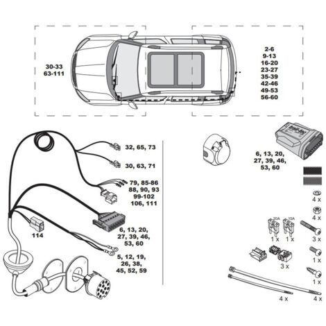 Faisceau Spécifique 13 Broches Pour Seat Ateca (Code 1D8 Ou 1M7) - Neuf France Attelage