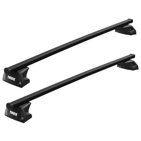 Menabo Barres de toit transversales pour Isuzu D-Max III 2019-2026 Acier Noir 2x