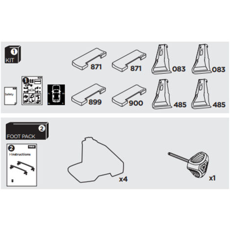 Kit Thule #015 Pour Vélo - Neuf, Boîte Ouverte Mais Jamais Servi !
