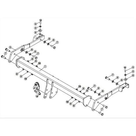 Attelage Démontable Pour Audi A3 Sportback (07/16-10/19) - Rotule Horizontale Sans Outil, Marque Auto-Hak - 5