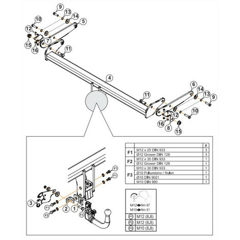 Attelage Cupra Born pour porte-vélos uniquement (08/21-) RDSOV