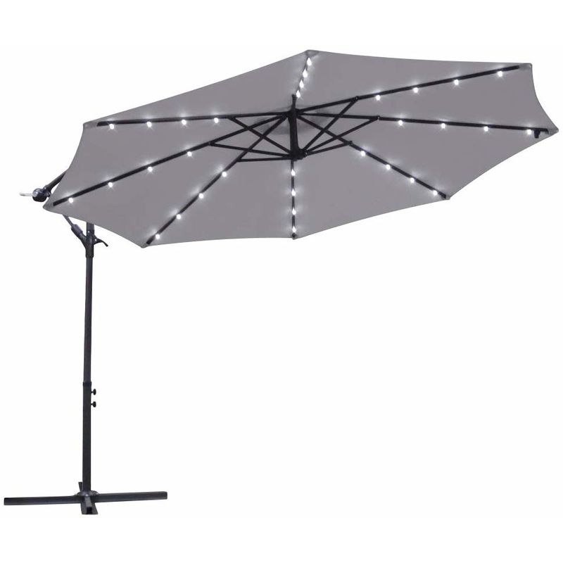 3M Banana Umbrella Cantilever Parasol Outdoor Protective Rain Cover Patio Garden 