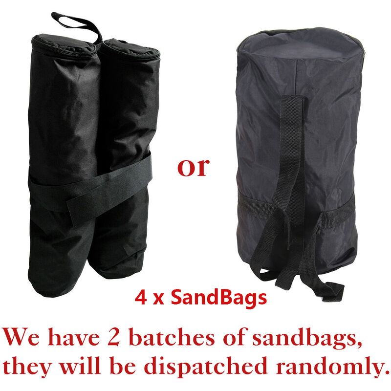 4-Pack Gazebo Sandbag Weights - Leg Foot Securing Bags For Market Stalls & Tents