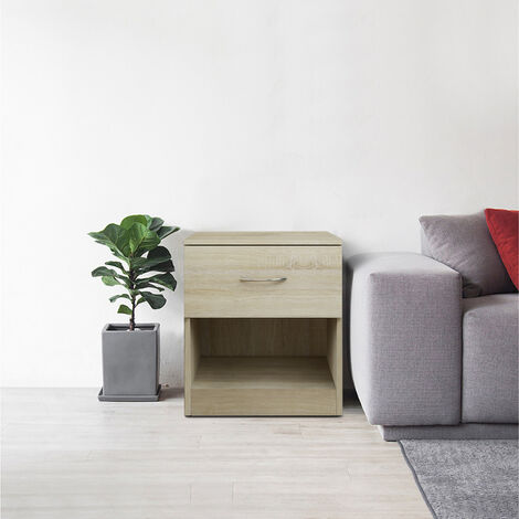 Modern Bedside Table Cabinet Chest of Drawers Nightstand Bedroom Furniture Oak (1/3)